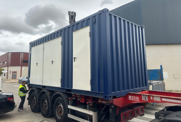Imagen de Módulo prefabricado en transporte